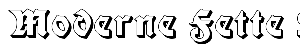 Moderne Fette Schwabacher font preview